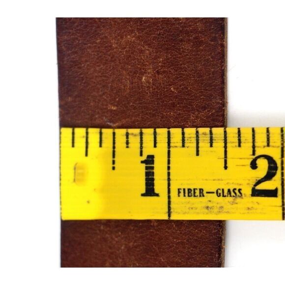 Levi's SADDLE BROWN GENUINE LEATHER 1.5"Wd CASUAL DRESS MEN'S BELT Sz 38/95 (34D - Picture 10 of 14